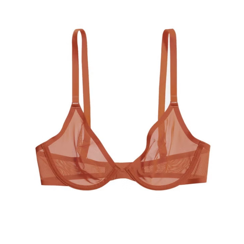 CUUP - THE PLUNGE Mesh Bra with Underwire and Adjustable Straps